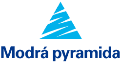 Modrá pyramida logo